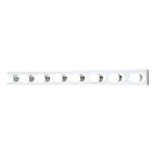 Sl7425-4 Thomas Vanity Light. Polished 8 Bulb Bathroom Lighting Aluminum