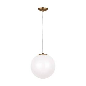 P6024h1l-sb Tiella Iracema 14 Inch 1-light Contemporary Satin Brass Ceiling Pendant Light