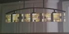 Tiffany Style Roth 3 Light Multi 38inw Kitchen Island Shade Black Stone Allen
