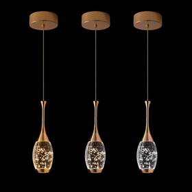 Tkhky 768523333561 Gold Pendant Light Fixtures Crystal Lights With 3-color 3 Pen