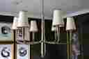 Tob5018 Visual Comfort Thomas Obrien For Small Farlane Chandelier In Antique Nickel