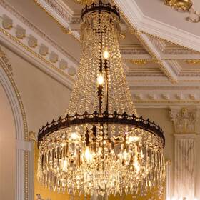 Ds-fec026-bronze-us Tochic French Empire Crystal Chandeliers9 Lights Rustic Farmhouse Chandelierh