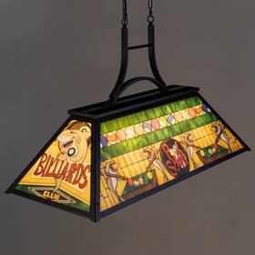 Tpl007 Tochic Vintage Pool Table Light 3-light Rustic Billiards 43 Inch W Green