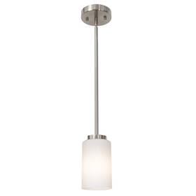 Todoluz 732688371645 1-light Farmhouse Chandelier Pendant Light Fixtures With Opal White Shades