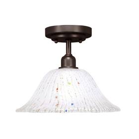 280-dg-731 Toltec Lighting Used Vintage - 1 Light Semi-flush Mount-8.5 Inches