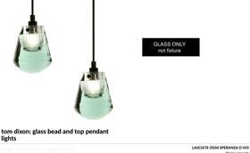 Tom Dixon 055998501188 Pair Of Pressed Glass Bead Pendant Lights Only