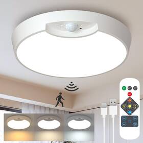 Toowell 768619896246 Rechargeable Motion Sensor Light With Remote - 8000mah Battery Operated Ceili