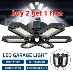 6leaf Top Light 980595265537 185w Led Garage Screw In Bulb Deformable Workshop Ceiling