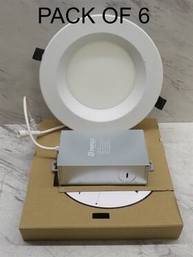 Dld6b-16cs Topaz 6x 6 Inch Led Slim Fit Recessed Downlight Baffle Cct Selectable