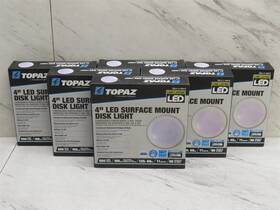 Sdl4-11-940-d Topaz Lot Of 6 4 Inch 11w Disk Light 4000k White