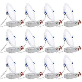 Mc-7130220 Torchstar Basic Series 12-pack 12w 6 Inch Led Recessed Lighting With Junction