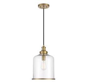 Tw72122nb Trade Winds Lighting 1-light Pendant In Natural Brass By Meridian M70120nb