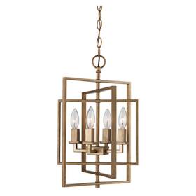 10594ag Trans Globe El Capitan 14 Inch 4 Light Indoor Pendant Antique Gold -