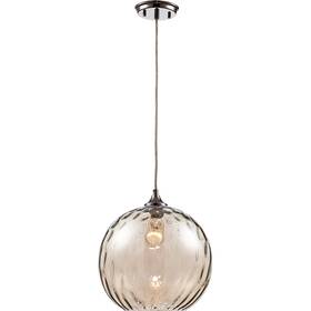 Pnd-2018 Trans Globe Lighting Riverstone Pendant Polished Chrome