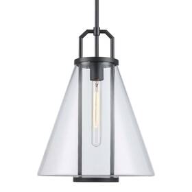 Pnd-2233 Trans Globe Lighting River 14 Inch W Pendant - Black