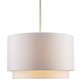 Pnd-802 Trans Globe Lighting Three Light Double Shade Pendant - Off White