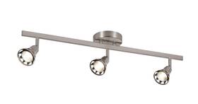 W-493 Trans Globe Lighting 3 Light Semi Flushmount Ceiling Track - Nickel