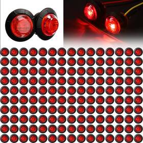 Mount-01 Treela 150 Pieces 3/4 Inch Round Mini Surface Mount Led Side Marker Lights Tr