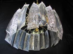 Hoc159br Triarch International Mid-century Modern Chandelier Brass/lucite