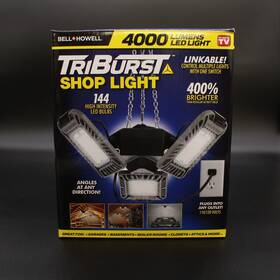 Triburst 080313010781 Hanging Shop Lights Led Garage Light Linkable Bright 4000 Lumens New