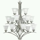 P4365-09 Trinity Lighting Nickel Brushed 15 Light Progress Chandelier