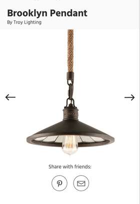 F3144-hbz Troy Lighting Brooklyn 1lt Pendant Bronze/antique Mirror -