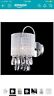 Ts3021bu-ch Claxy Ecopower Lighting Modern Metal Crystal Wall Sconce Light