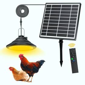 221009 Tsjkpayl Solar Chicken Coop Light With Panels Warm White Daylight