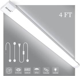 3.8ft-1200 Tuotop Airand Led Ceiling Light Fixture 4ft Shop 5000k Ip66 Waterp