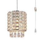 Tw002 Creageek Plug In Modern Crystal Chandelier Swag Pendant 712069265459