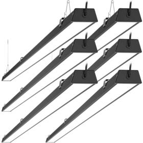 100w Tycholite 744603998004 8ft Led Shop Light 12500lm 5000k Daylight Compact Black 8 Foot Commer