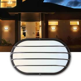 U100521 Ultralux 11 Inch Bronze Utility Led Bulkhead Light Fixture Flush Mount For Wall Or Ce