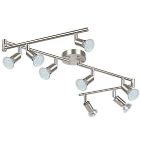 Y9164-8 Unicozin Led 8 Light Track Lighting Kit Matt Nickel Way Ceiling Spot
