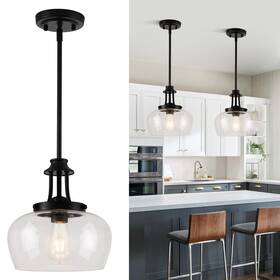 Unicozohome 760518457795 Modern Pendant Lights Kitchen Island Matte Black Light Fixtures With