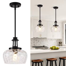 Unicozohome 760518457825 Modern Pendant Lights Kitchen Island Matte Black Light Fixtures With