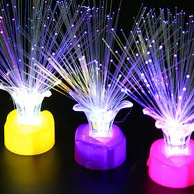 10525945lmo159hjdn Uonlytech Optic Flower Night Light Fiber Lamp Led Color Changing Crystal Centerpi