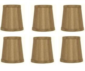 Upgradelights 646437331234 4 Inch Empire Clip On Chandelier Lampshade Replacement Set Of 6 2.5x4x3.75