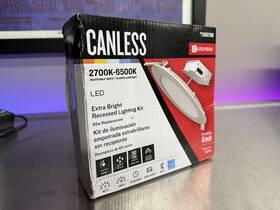 1500760 Utilitech 017801989113 New 6 Inch Canless Extra Bright Led Recessed Lighting Kit