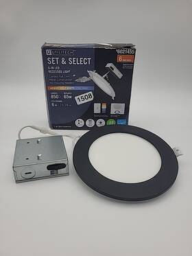 5042429 Utilitech 6-inch Recessed Downlight Adjustable - White