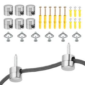 Uxcell 679134378806 Metal Swag Hooks 6 Pack Ceiling Hook For Diy Chandelier Fixture Chrome