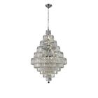 V2038d32c-rc Elegant Lighting Maxim Chrome Chandelier With Clear Royal 848145043656