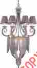 V3492 Volume Lighting Rylos Chandelier Prairie Rock Finish