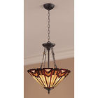 Tfx0197fx Valiant 3-light Bronze Pendant - 20 Tiffany " Quoizel Tfx0197fx Valiant 3-light Bronze Pendant - 20 Tiffany " Quoizel