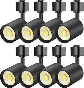 Itl10w3kb8j Vanoopee J Type 10w Dimmable Led Track Light Heads - 8 Pack 3000k Warm White