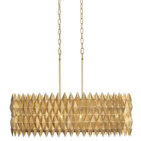 342n06fg Varaluz 342n06 Forever 6 Light 36 Inch W Linear Chandelier - Gold