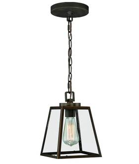 Vaxcel 884656728965 Grant Bronze Farmhouse Mini Pendant Ceiling Light Clear Glass