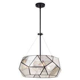Style-21 Vaxcel P0393 Euclid - 3 Light Pendant In Contemporary Inches Tall And