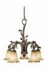 As-chd005pt Vaxcel Pine Tree Aspen -chd005pt Country 5l Lighting Chandelier Glass Amber