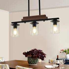 B035-3 Vbitmn 3-light Kitchen Chandeliers Over Table Farmhouse For Dining Room