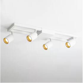 Ce1008790 Vidalite Shura White 4-light Square Rotatable Heads Fixed Track 3000k Integrated Led Bulb
